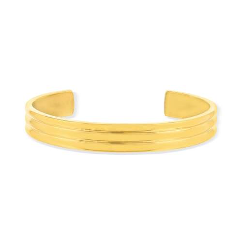 Bracelet jonc acier jaune