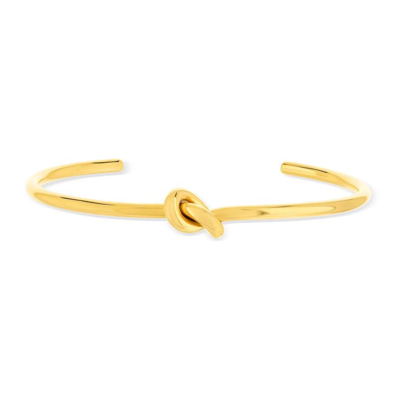 Bracelet jonc acier jaune - vue 1