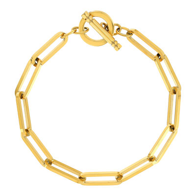 Bracelet acier jaune 19,5 cm