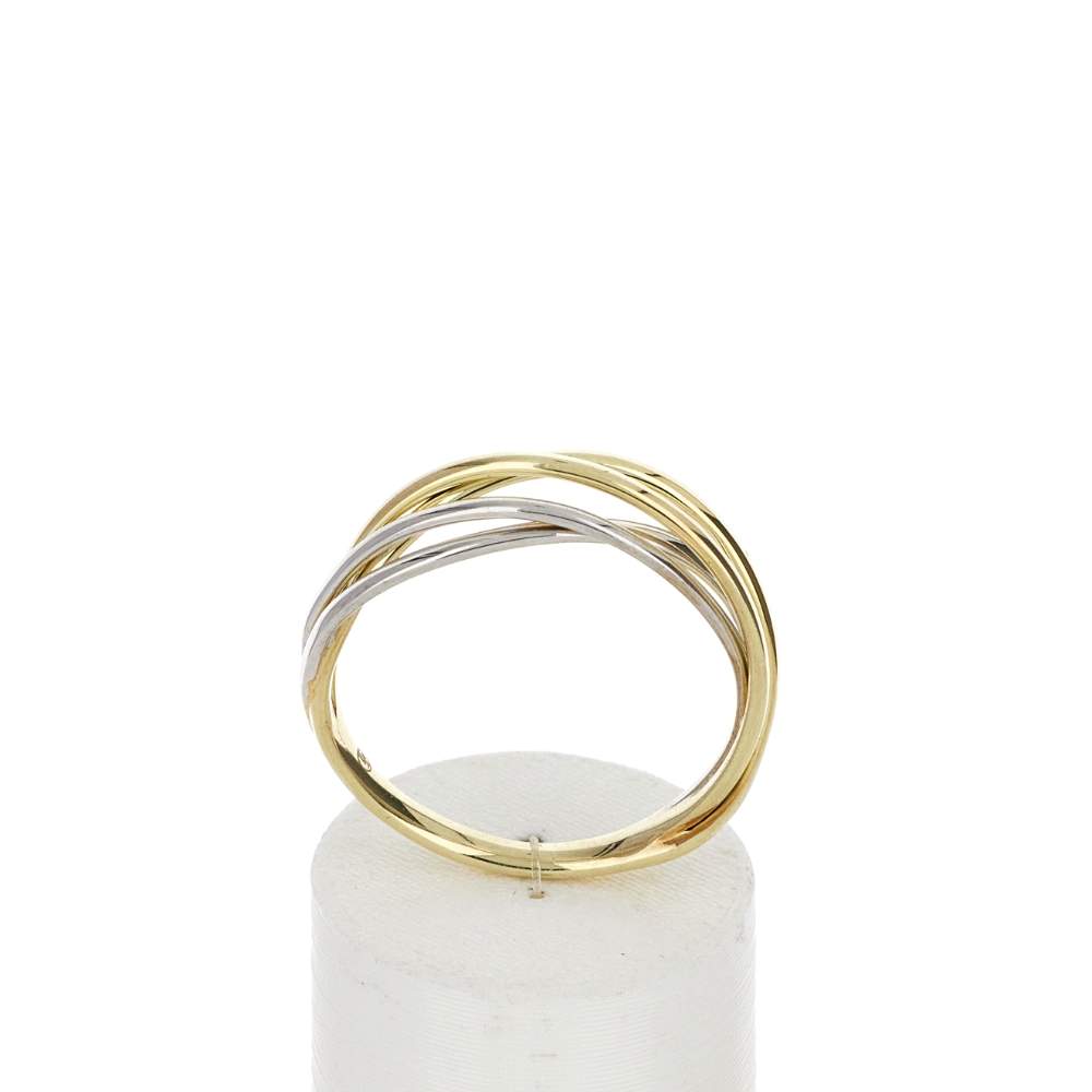Bague or 375 2 tons - vue 1