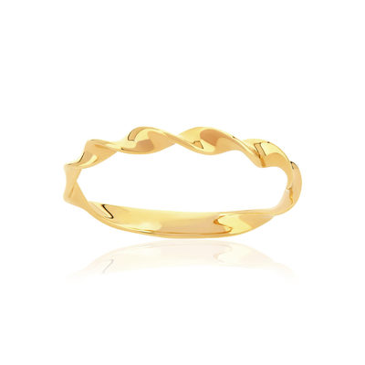 Bague or 375 jaune