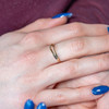 Bague or 375 jaune - vue Vporté 1