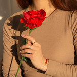 Bague or 375 jaune - vue porté 2