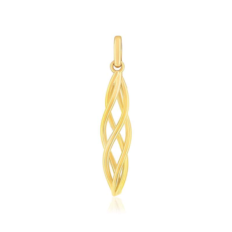 Pendentif or 375 jaune - vue 1