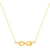 Collier or 375 jaune motif infini 42,5 cm - vue V1