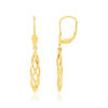 Boucles d'oreilles or 375 jaune dormeuses - vue V1