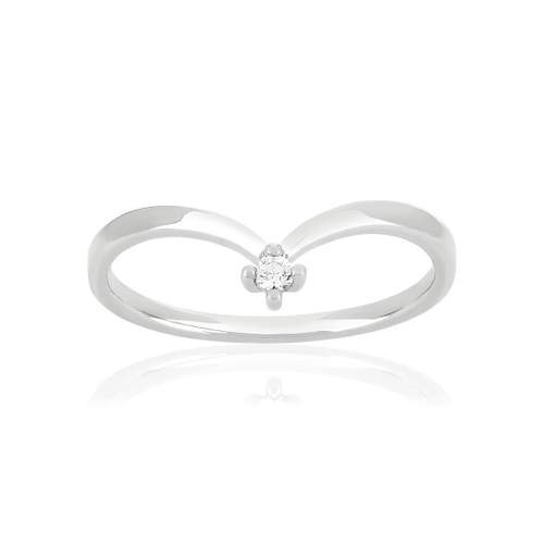 375 white gold diamond ring