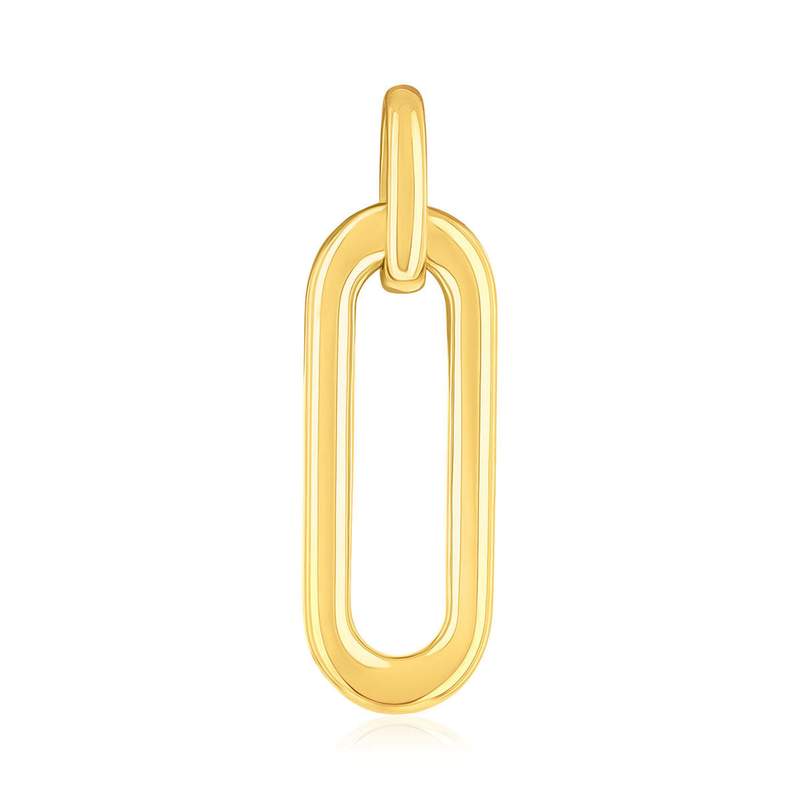 Pendentif or 375 jaune - vue 1