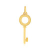 Pendentif or 375 jaune motif clef - vue V1