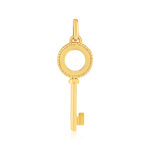 Pendentif or 375 jaune motif clef - vue 1