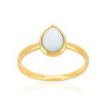 Bague or 375 jaune opale - vue 1