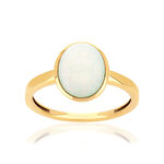 Bague or 375 jaune opale - vue 1
