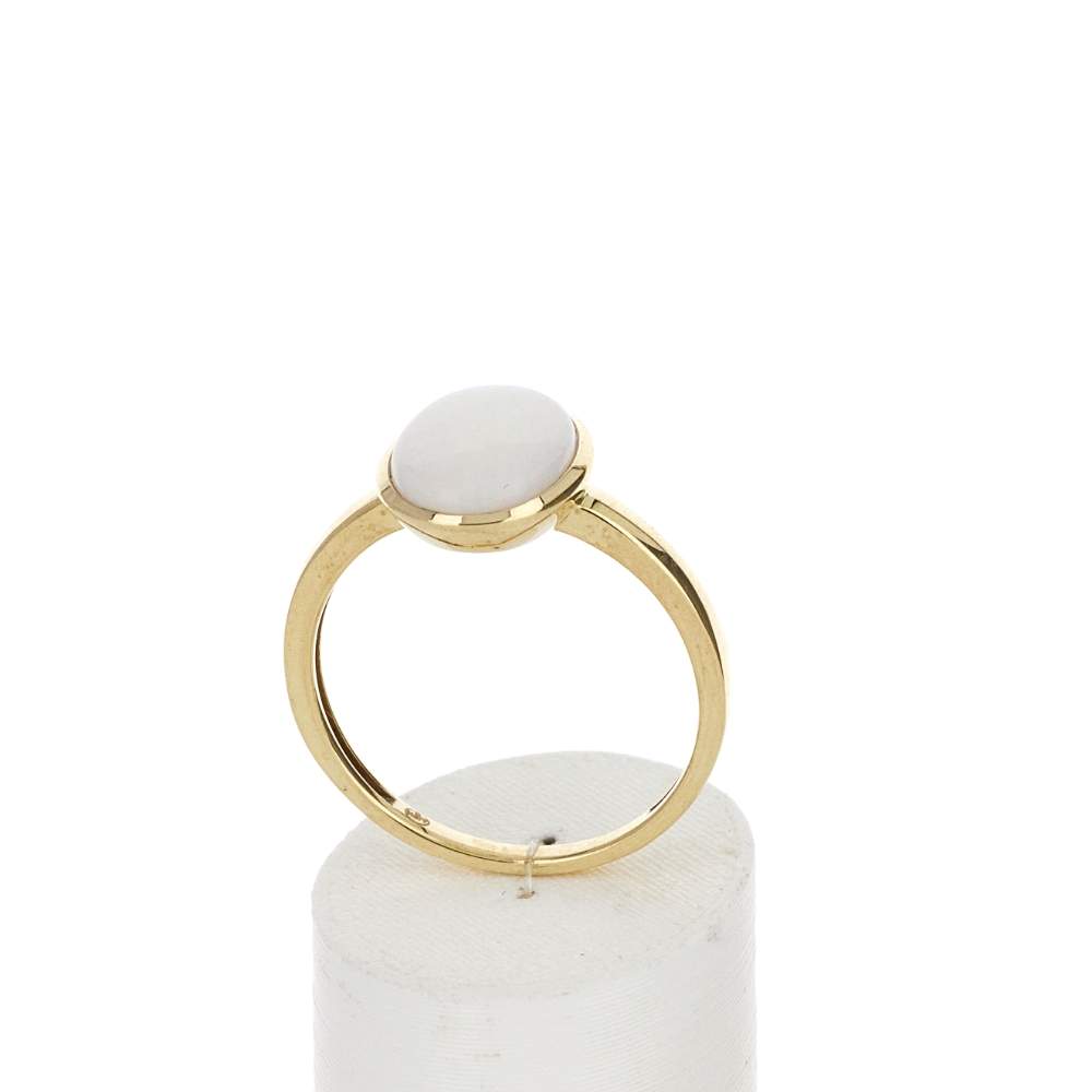 Bague or 375 jaune opale - vue 2