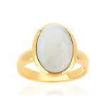 Bague or 375 jaune opale - vue 1