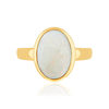 Bague or 375 jaune opale - vue V3