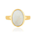 Bague or 375 jaune opale - vue 3
