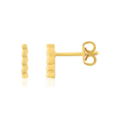 18K yellow gold earrings - view 1
