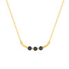 Collier or 375 jaune saphirs 45cm - vue V1