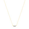 Collier or 375 jaune saphirs 45cm - vue V2