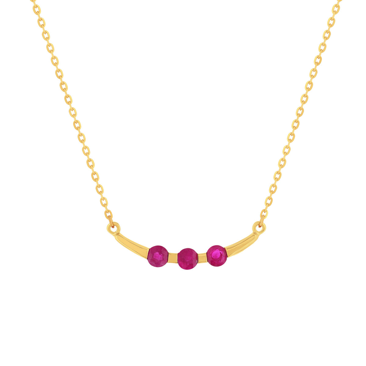 Collier or 375 jaune rubis 45cm