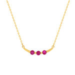 Collier or 375 jaune rubis 45cm - vue 1