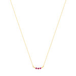 Collier or 375 jaune rubis 45cm - vue 2