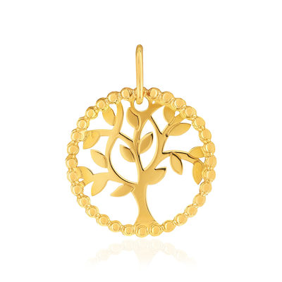 Pendentif or 375 jaune arbre de vie