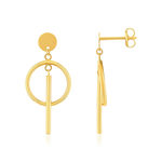 Boucles d'oreilles or 375 jaune - vue 1