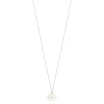 Sautoir acier turquoise blanche 76 cm - vue 2