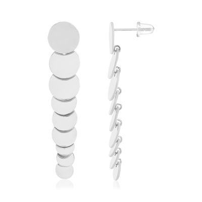 Boucles d'oreilles acier pendantes