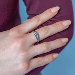Bague acier - vue porté 1