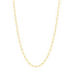 Collier acier doré 44 cm - vue 2