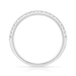 Alliantie van 750 witgoud met halve draai, diamanten 0,25 ct, 2 mm - afbeelding 2