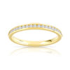 Alliantie van 750 geelgoud met halve draai, diamanten 0,25 ct, 2,1 mm - afbeelding V1