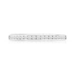 750 white gold half-turn diamond ring, 0.25 ct, 2.1 mm - view 3