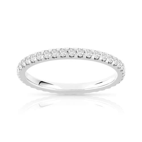 Alliance or 750 blanc diamant