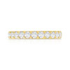 750 yellow gold half-turn ring with 0.75 ct diamond, 3 mm - view V3