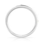 Alliance demi-tour or 750 blanc diamant - vue 2