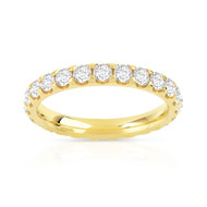Alliance or 750 jaune diamant
