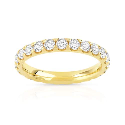 Alliance or 750 jaune diamant