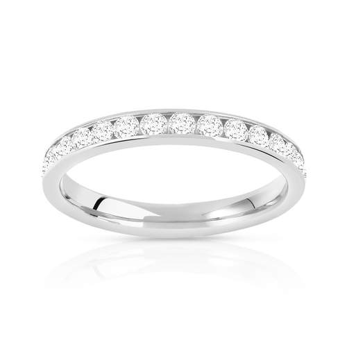 Alliance or 750 blanc diamant