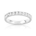 Alliance or 750 blanc diamant - vue 1