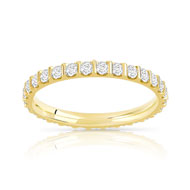 Alliance or 750 jaune diamant