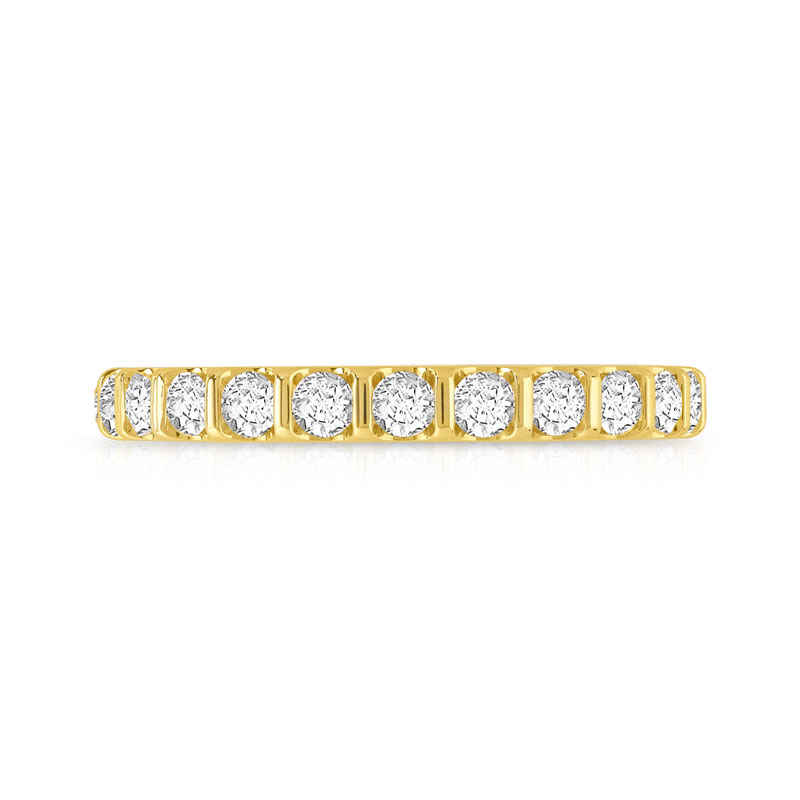 Alliance or 750 jaune diamant - vue 3