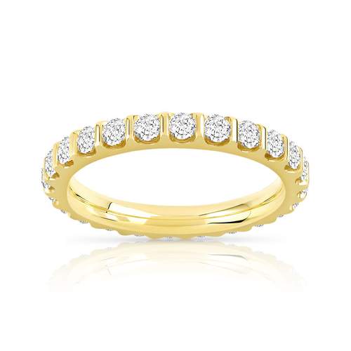 Alliance or 750 jaune diamant