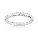 Alliance or 750 blanc diamant - vue 1