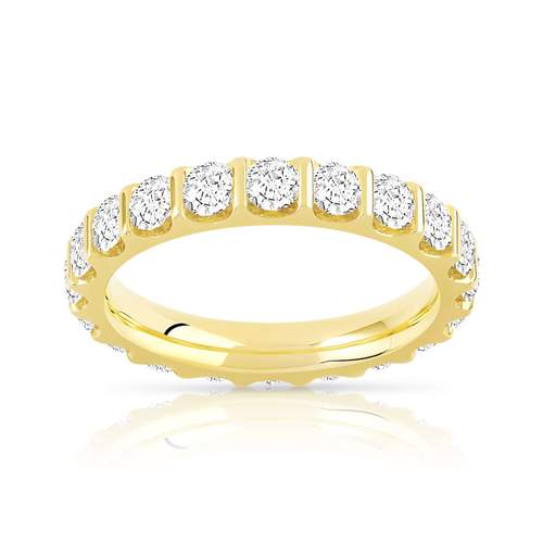 Alliance or 750 jaune diamant