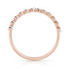 Alliance or 750 rose demi-tour diamants 0.50 ct 3.4 mm - vue V2