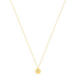 Ketting staal verguld aventurijn 45 cm - zicht 2