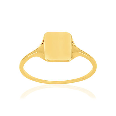 Chevalière or 375 jaune - vue 1